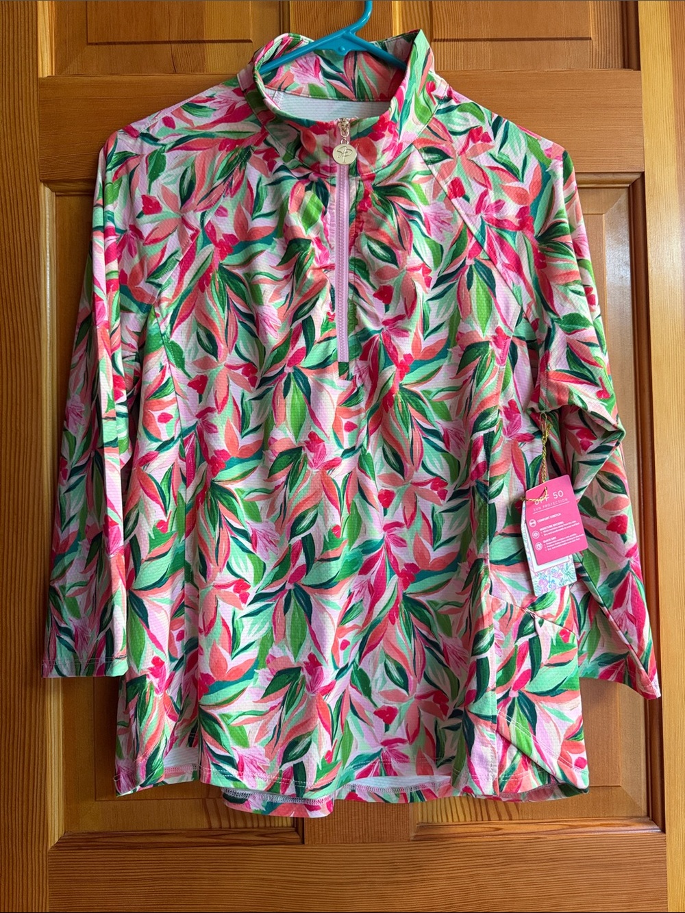 NWT Stella Parker UPF 50 Floral Golf Top & Skort Set XL